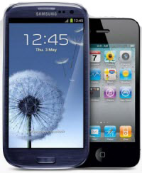 samsung Galaxy S III and Apple iPhone