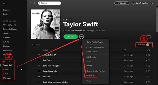 how to download spotify playlist