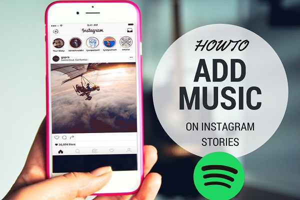 Add spotify songs to Instagram